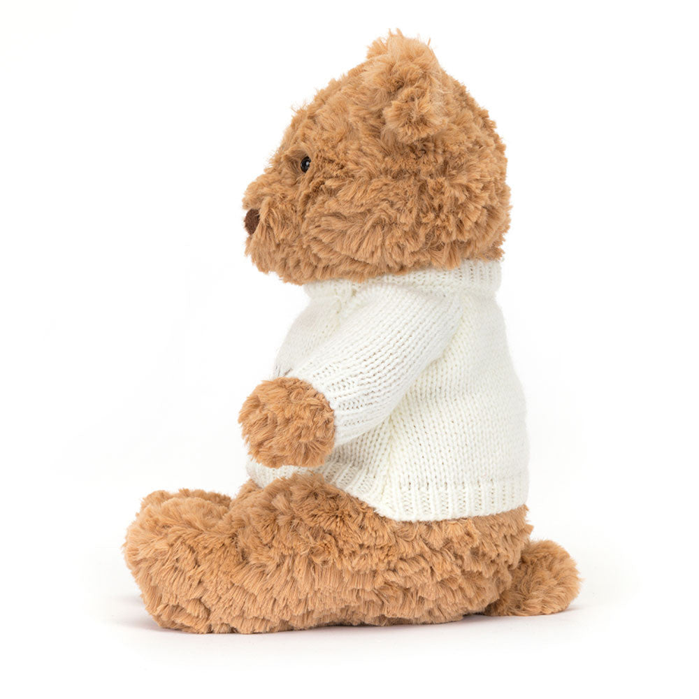 Bartholomew Bear with Personalized Cream Jumper