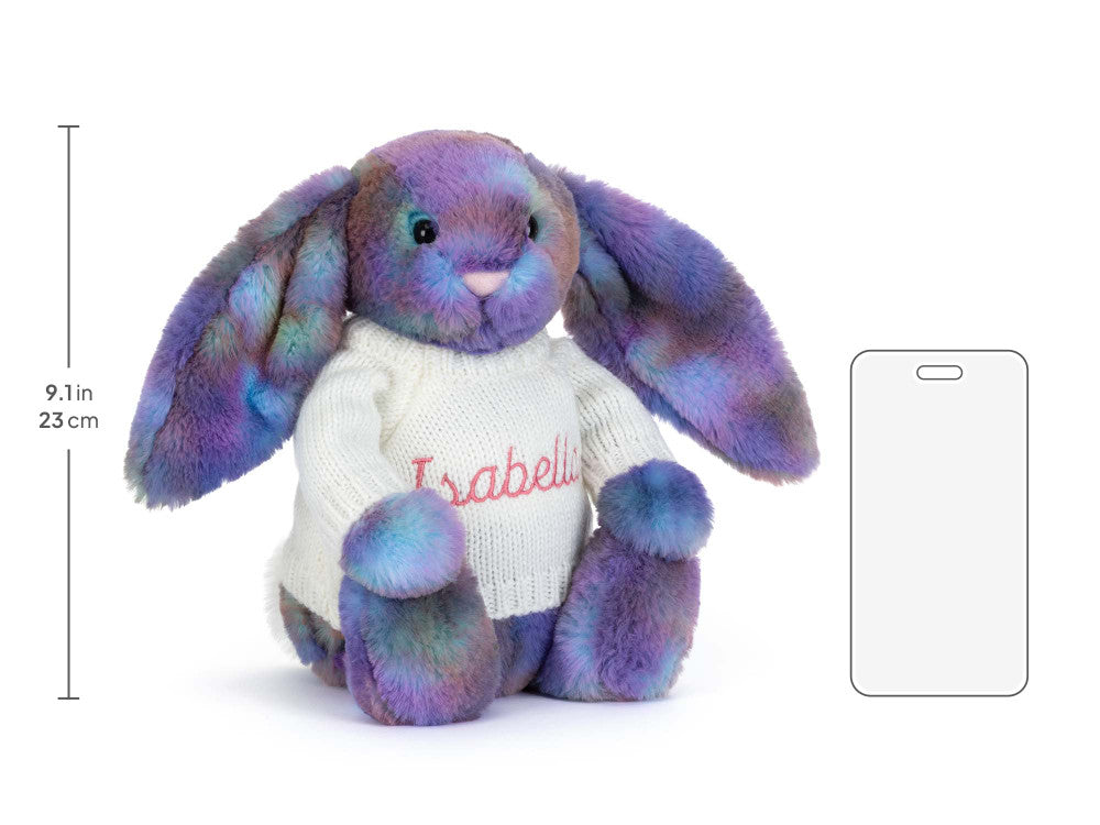 Zodihop Luxe Bunny with Personalized Cream Jumper