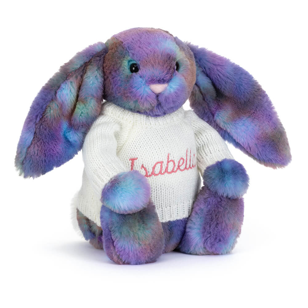 Zodihop Luxe Bunny with Personalized Cream Jumper