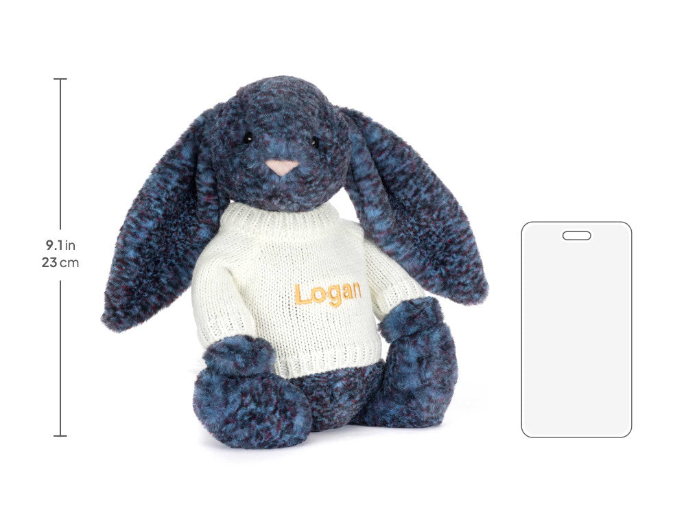 Hopscone Luxe Bunny with Personalized Cream Jumper