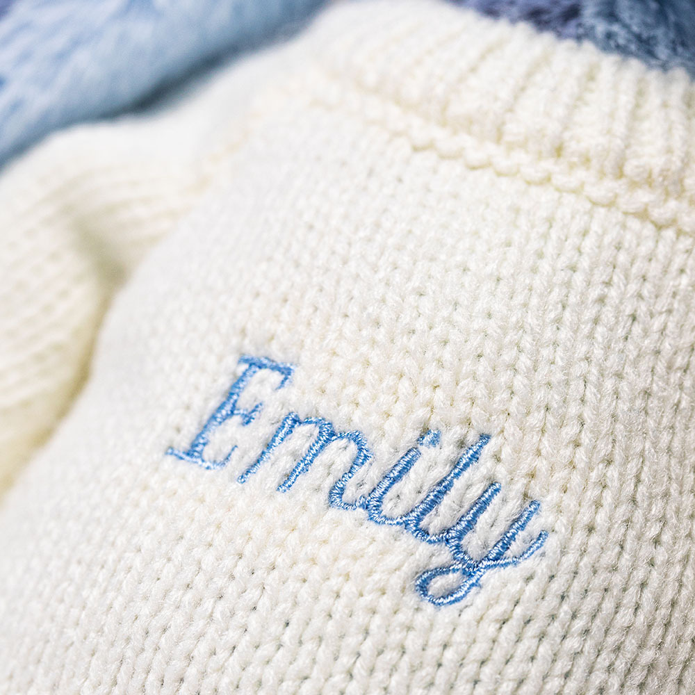 Puddlesea Bunny with Personalized Cream Jumper