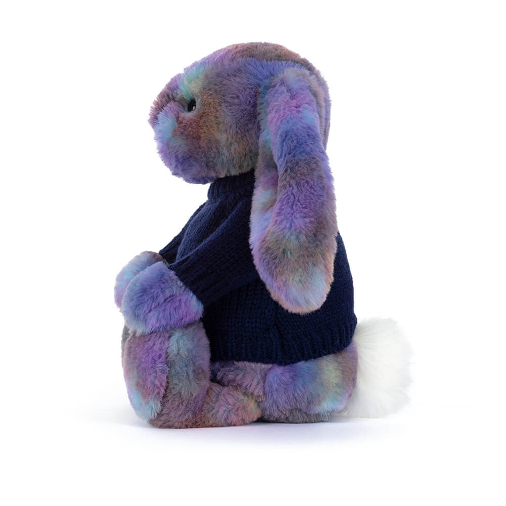 Zodihop Luxe Bunny with Personalized Navy Jumper