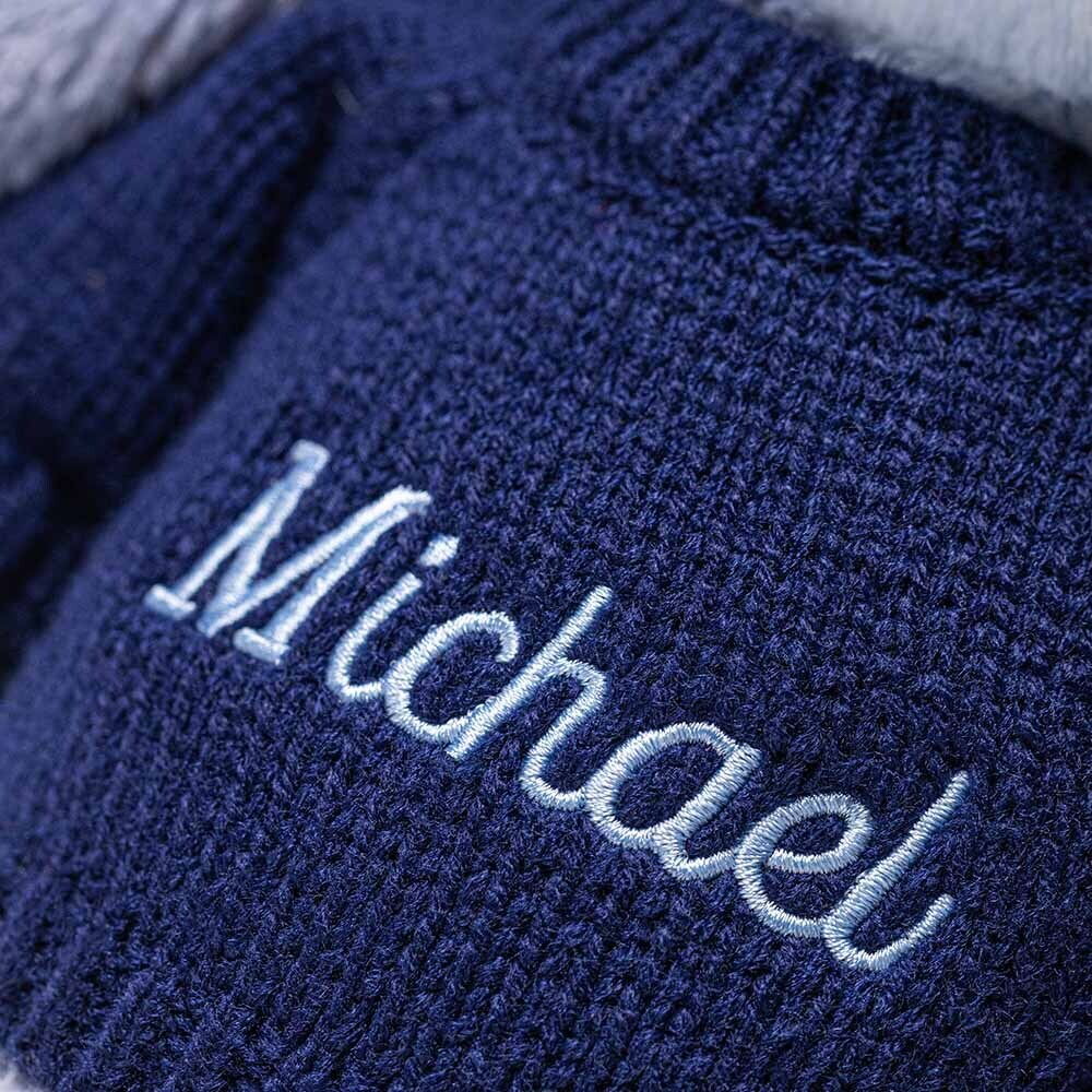 Puddlesea Bunny with Personalized Navy Jumper