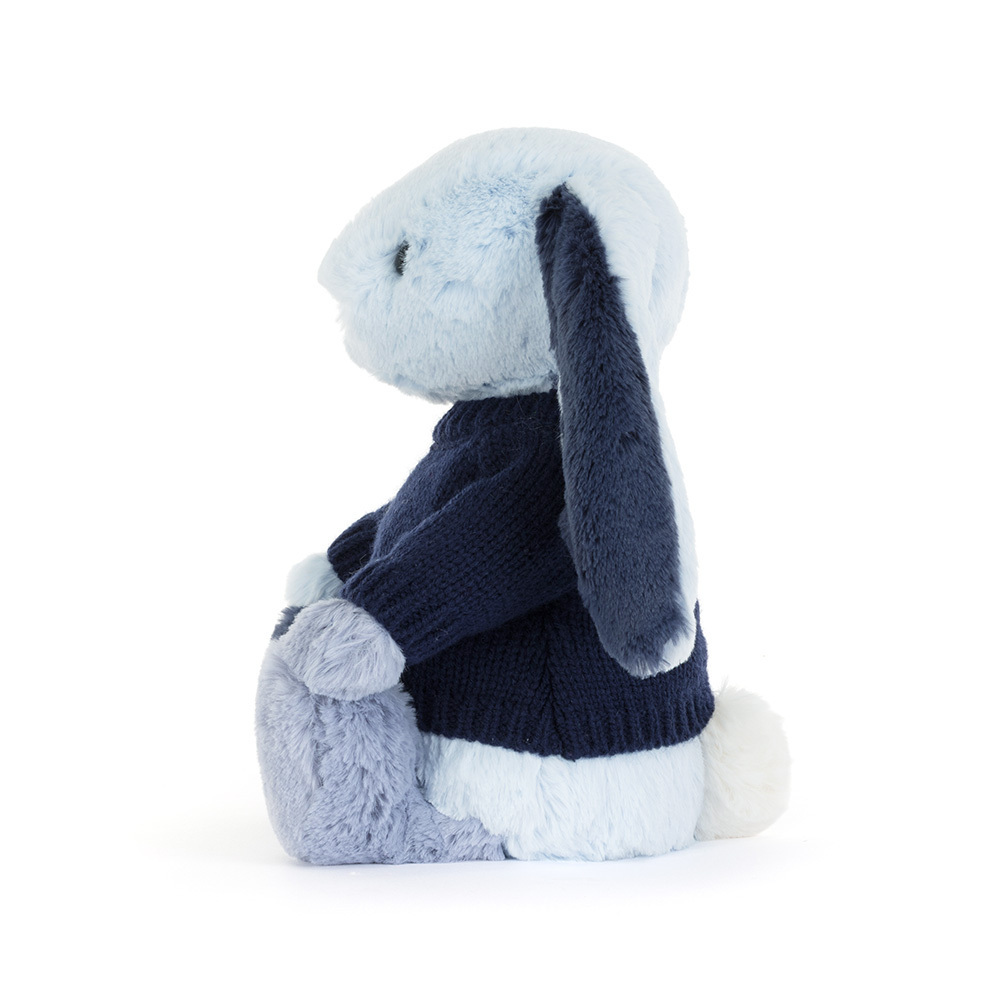 Puddlesea Bunny with Personalized Navy Jumper