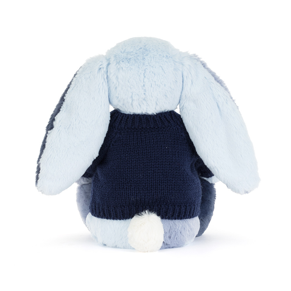 Puddlesea Bunny with Personalized Navy Jumper