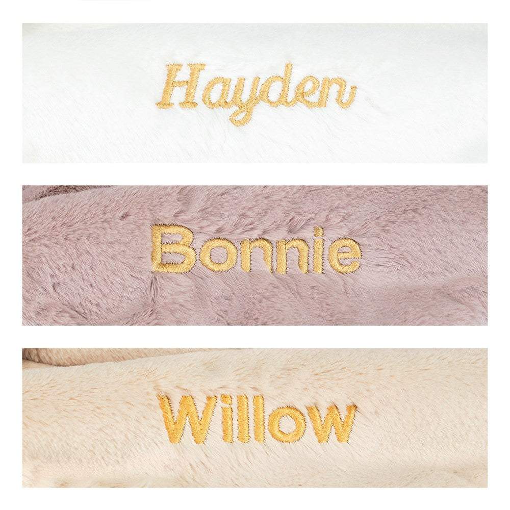 Personalized Bashful Luxe Bunny Rosa Blankie