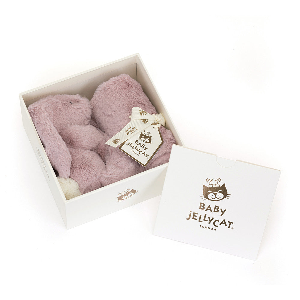Personalized Bashful Luxe Bunny Rosa Soother